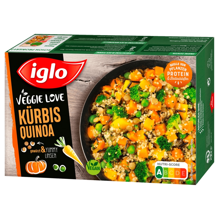Iglo Veggie Love Kürbis Quinoa vegan 400g